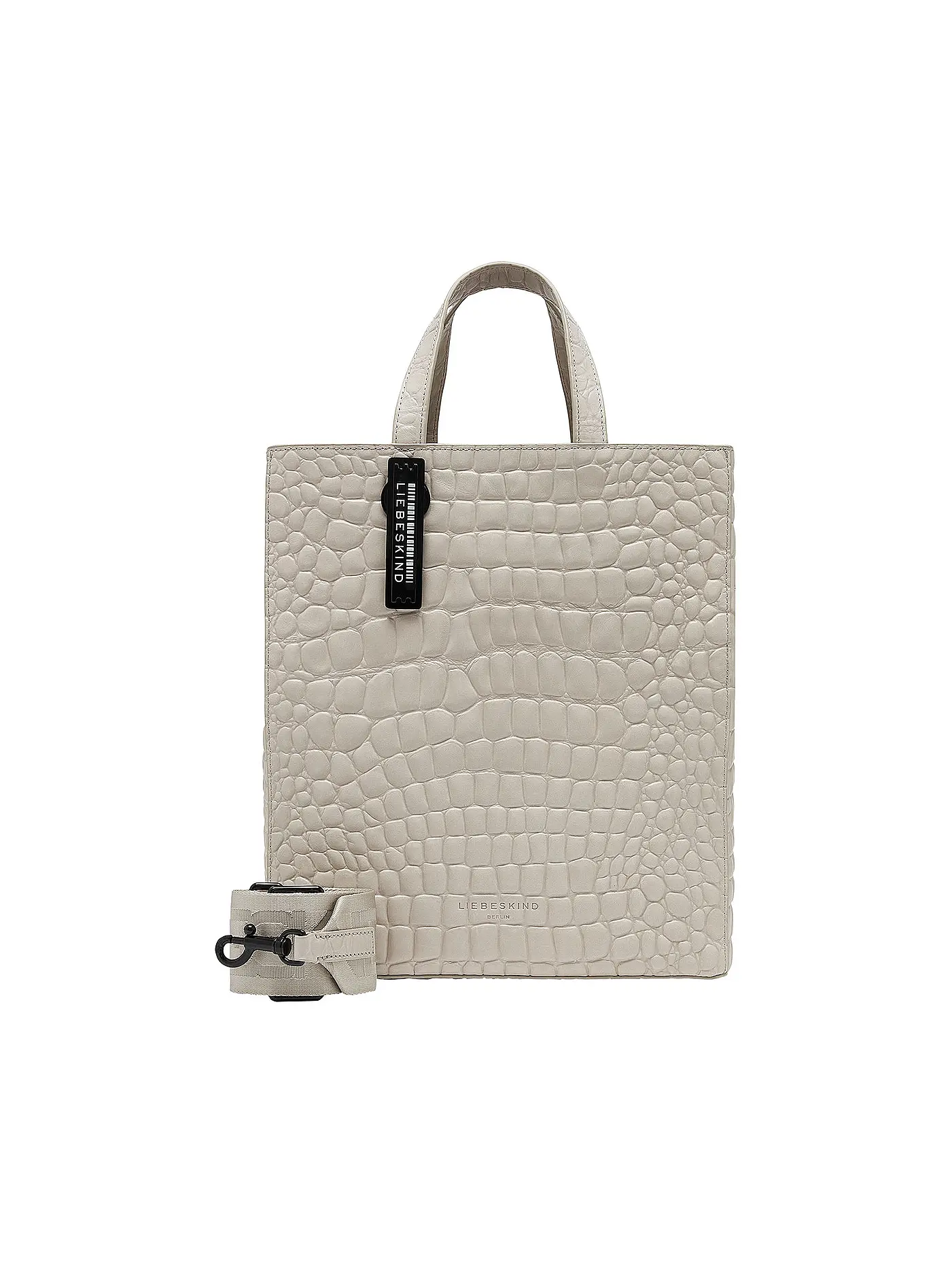 LIEBESKIND BERLIN | Ledertasche - Shopper PAPER BAG Medium | grau